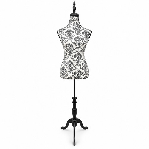 Black floral female - black, mannequin