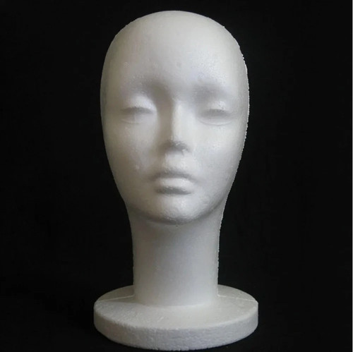 Polystyrene foam head - head, dummy