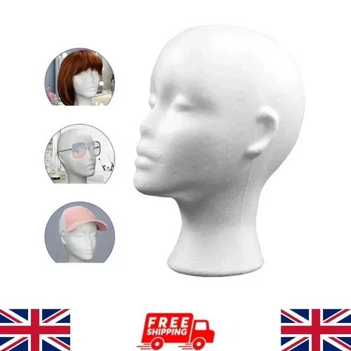 Polystyrene foam head dummy - polystyrene,