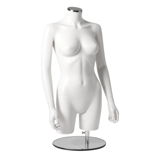 Matt white female mannequin - white,
