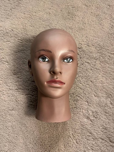 Brown mannequin head used - , for