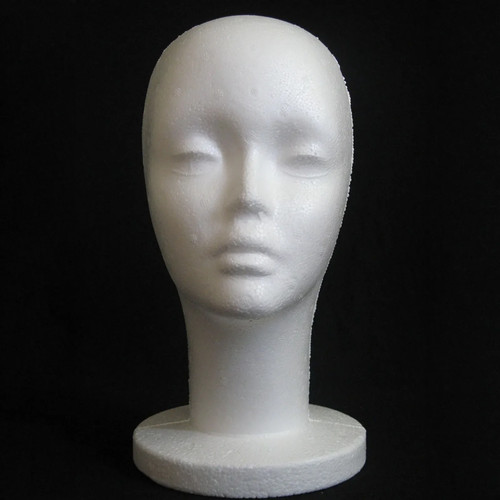 Polystyrene foam head - head, dummy