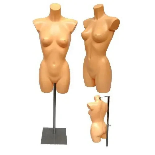 Cream female mannequin - female, torso