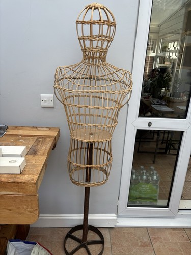 Vintage wicker mannequin full - mannequin,