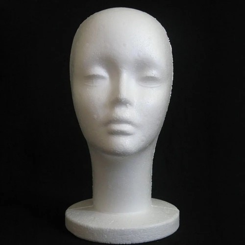 Polystyrene foam head - foam, dummy