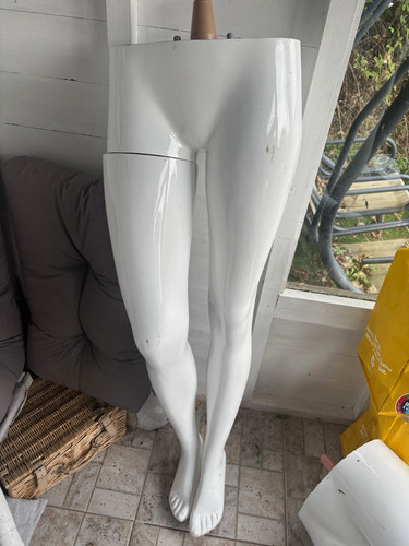 Glossy white female lower body - female,