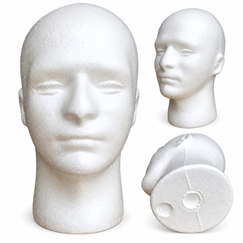 Polystyrene foam head - head, dummy