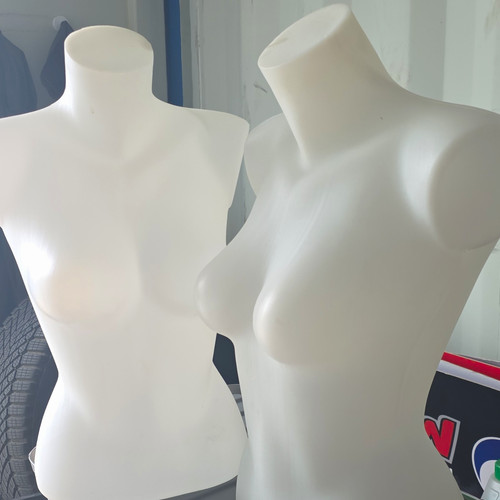 White female half - half, body